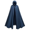thumbnail image 1 of Men's Cloak Tie-Front Lightweight Long Cape Breathable Casual Medieval Cape Feastivel Outfits Free Size, 1 of 3