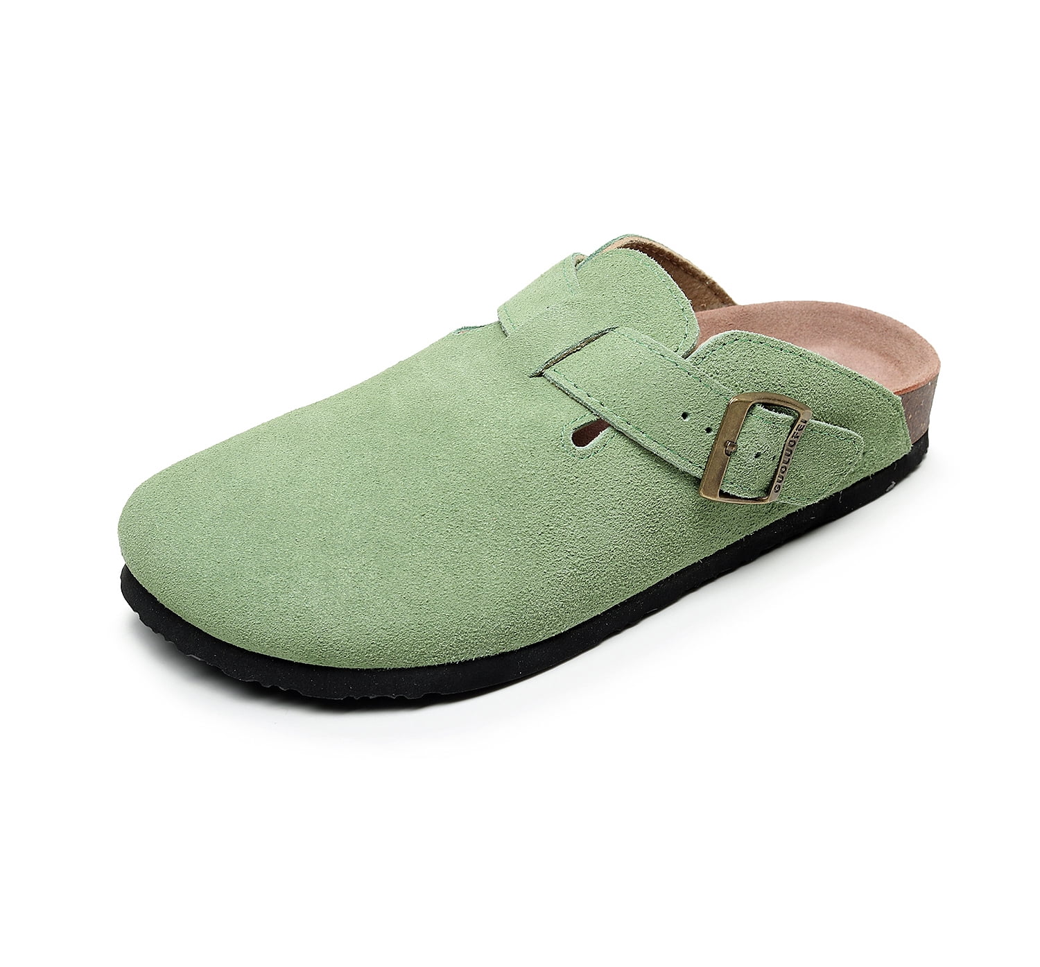 Men's Clogs Adjustable Buckle Slip On Cork Footbed Home Clog Slippers