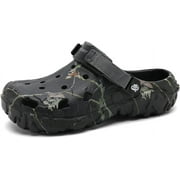 Mens Clogs Athletic Sports Outdoor Sandals Water Beach Shoes Slippers Sandals Lightweight Comfortable Breathable with Adjustable Back Strap