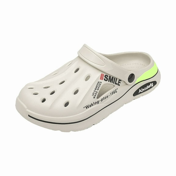 Men's Clogs Slip On Casual Shoes Waterproof Slippers Garden Beach Swim Sandals