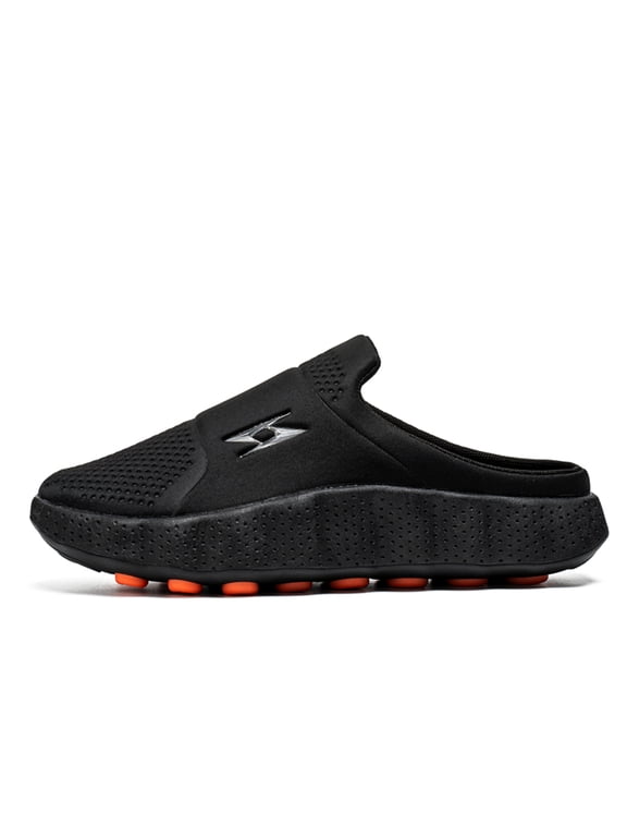 Men's Closed Toe EVA Platform Slide Sandals, Massage Dot Non Slip Outdoor Mule Slippers Big Sizes 39-45