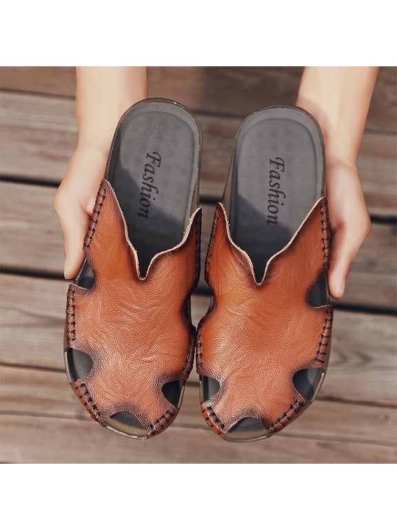 Men's Closed Toe Slide Sandals