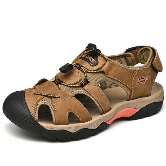 Men's Closed Toe Sport Outdoor Hiking Sandals Summer Athletic Walking Casual Beach Water Shoes