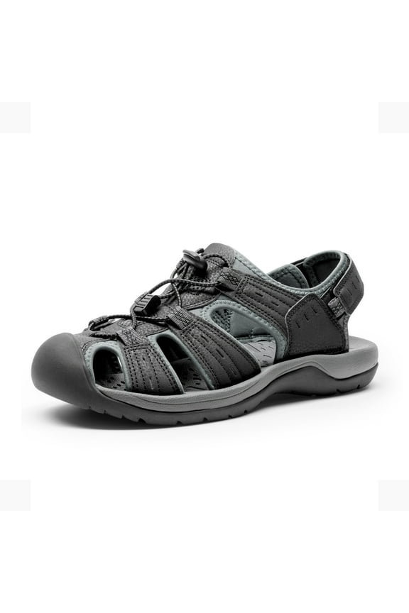Men's Closed-Toe Water Hiking Sandals with Quick-Dry Mesh and Arch Support