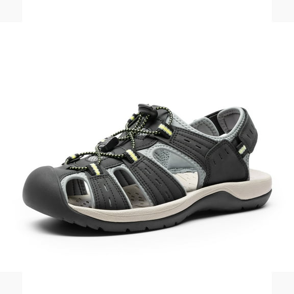 Men's Closed-Toe Water Hiking Sandals with Quick-Dry Mesh and Arch Support
