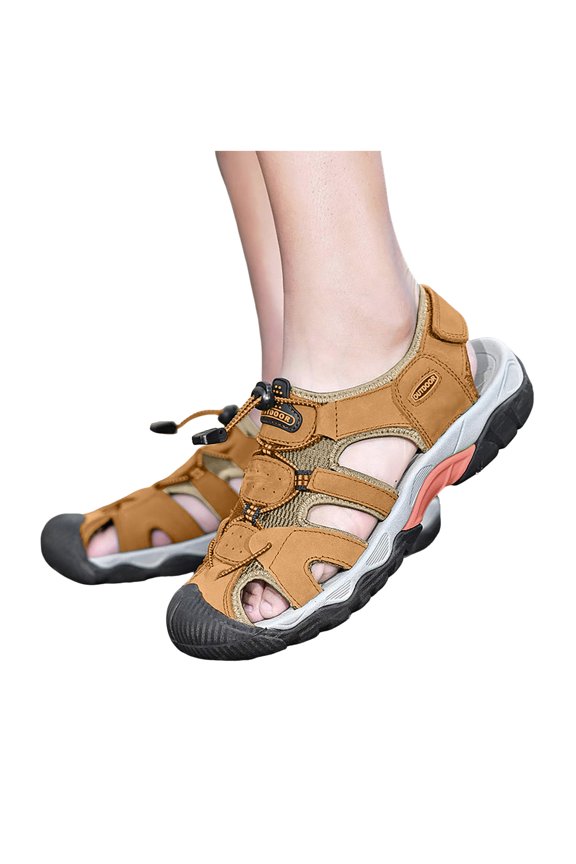 Men's Closed Toe Water Sandals Outdoor Sport Hiking Athletic Lightweight Trail Walking Casual Shoes