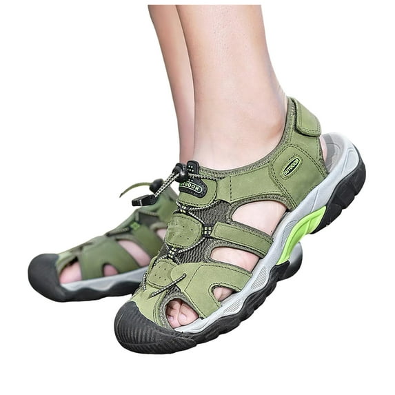 Men's Closed Toe Water Sandals Outdoor Sport Hiking Athletic Lightweight Trail Walking Casual Shoes