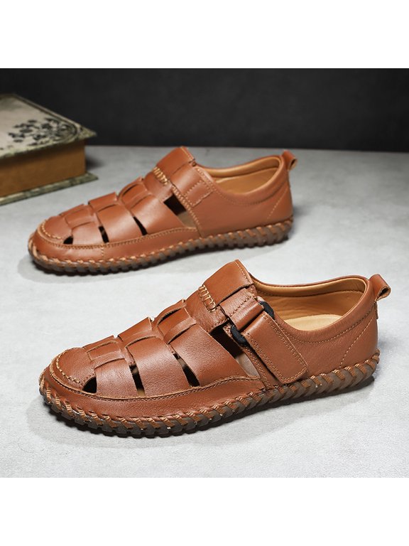 Men's Closed Toe Woven Outdoor Sandals