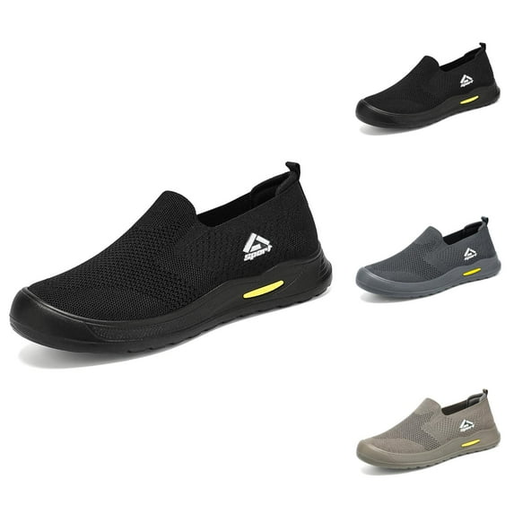 Men's Cloth Shoes New Breathable Not Stinky Feet Mesh Shoes One Foot Stirrup Lazy Shoes Soft Bottom Casual Shoes Mens Ahoes