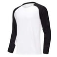 thumbnail image 1 of Men's Clothing Men's Casual Raglan 3/4 Long Sleeve Soft Cotton Basic Sports Baseball Jerseys T Shirts, 1 of 6