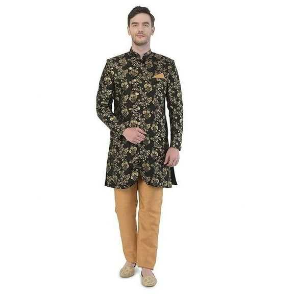 Men's Clothing | Men's Indo Western Sherwani Set | Indo Western Sherwani | Men's Wedding Wear | Groom Wedding Sherwani | Sherwani for Men