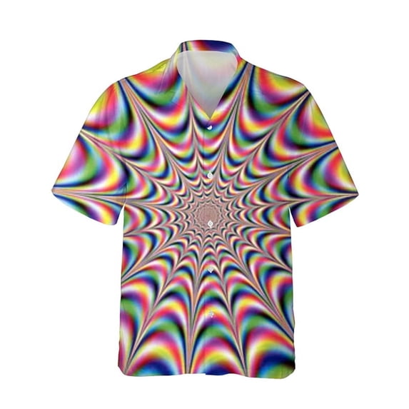 Men's Clothing Shirts Optical n 3D Graphic Printed Shirts Outdoor Street Long Sleeve Apparel Sports Designer Casual Tees