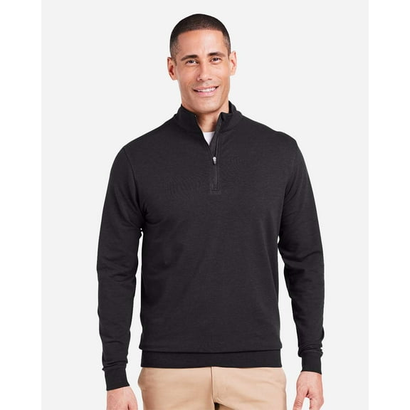 tasc TM616 Cloud French Terry Quarter-Zip Pullover-Black-L