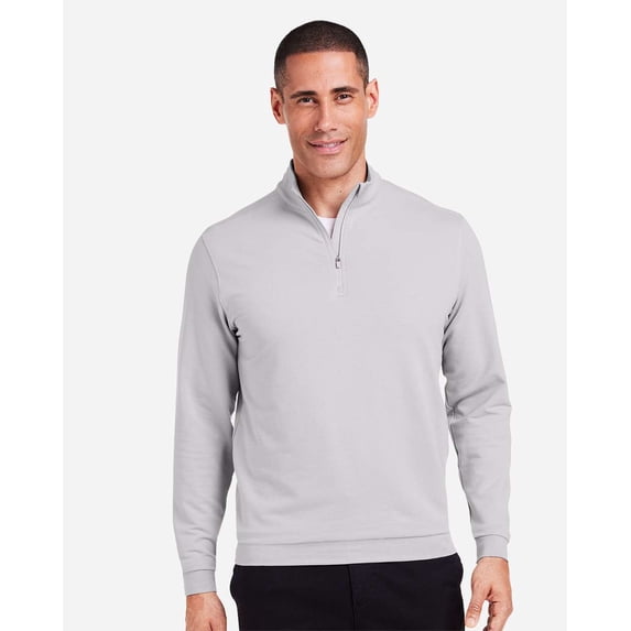 tasc TM616 Cloud French Terry Quarter-Zip Pullover-Silver-S