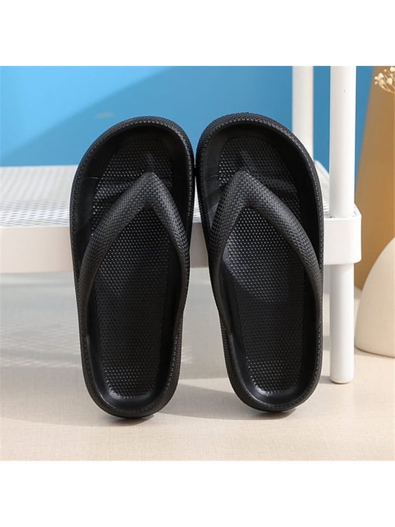 Men's Cloud Slides Flip Flops, Non-Slip Quick Dry Summer Sandals