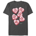 thumbnail image 1 of Men's Clueless Candy Hearts  Graphic Tee Charcoal 2X Large, 1 of 5