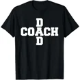 thumbnail image 1 of Men's Coach Dad Crossword T-Shirt Funny Sports Father's Day Gift Athletic Tee Retro Style Black, 1 of 6
