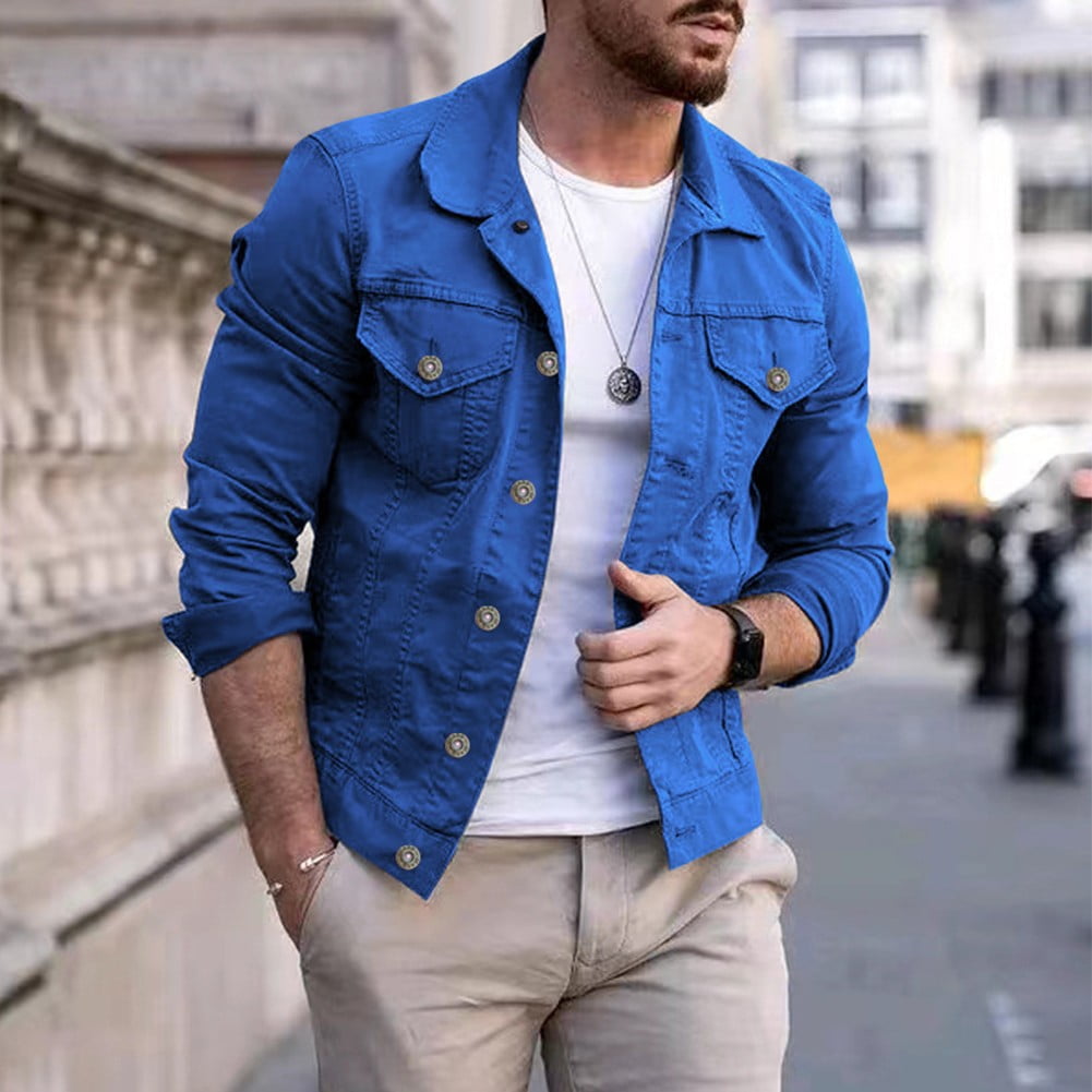 Jeans coat mens sale