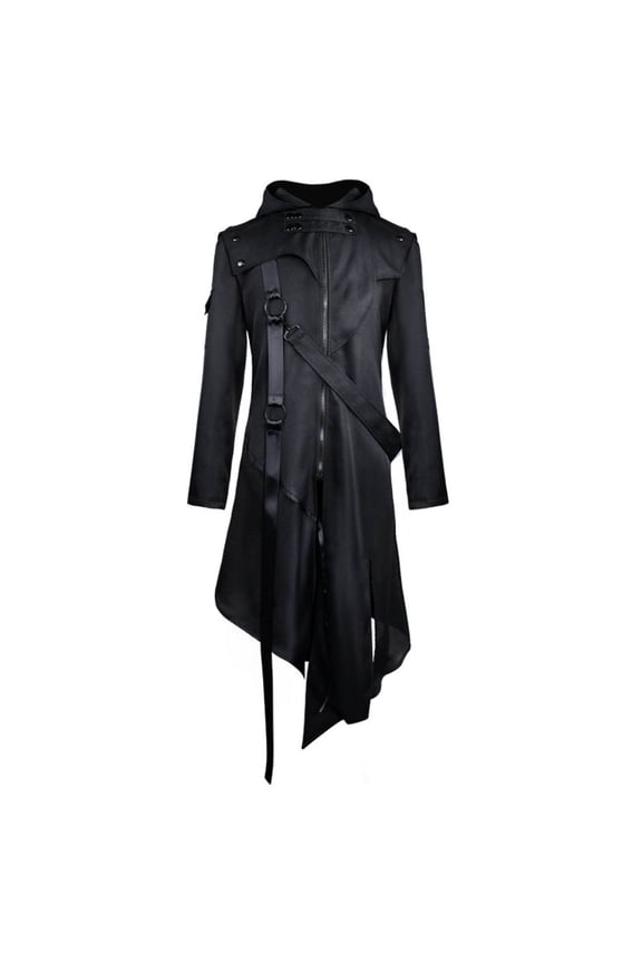 Men's Coat Printing Fashionable Steampunk Retro Uniform Stand Collar Coat