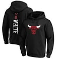 thumbnail image 1 of Men's Coby White Black Chicago Bulls Playmaker Name & Number Pullover Hoodie, 1 of 3