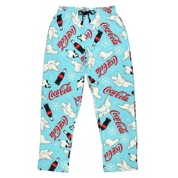 Coca-Cola Pajama Pants Men's AOP Holiday Coke Bottles Sleepwear
