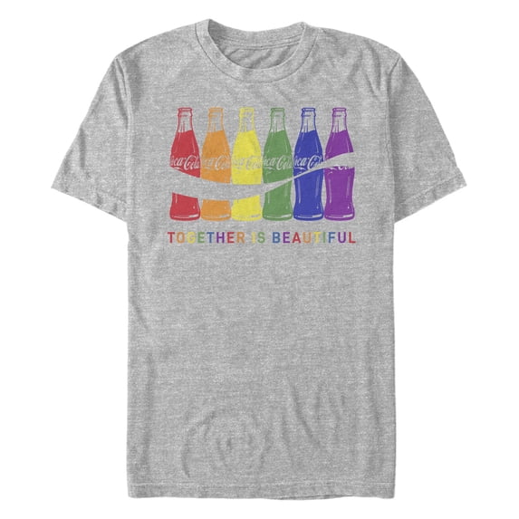 Men's Coca Cola Bottles Together Is Beautiful Graphic T-Shirt