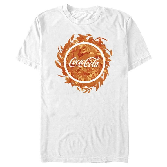 Men's Coca Cola Fall Leaves Logo Graphic T-Shirt