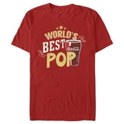 Men's Coca Cola Father's Day Retro World's Best Pop Graphic Tee Red Large