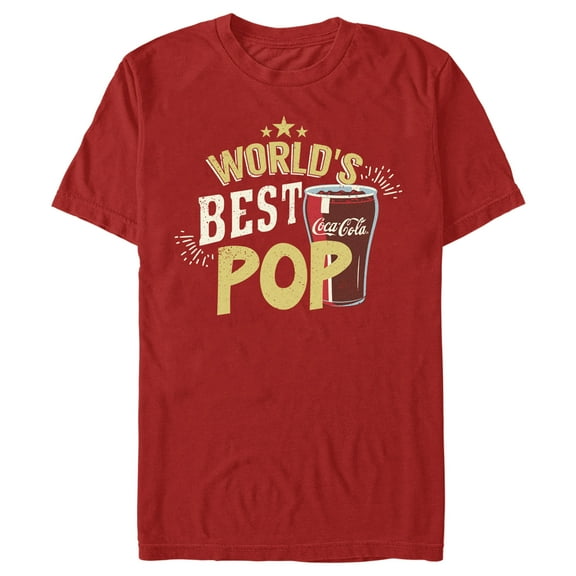 Men's Coca Cola Father's Day Retro World's Best Pop Graphic Tee Red X Large