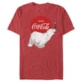 thumbnail image 1 of Men's Coca Cola Polar Bear  Graphic Tee Red Heather X Large, 1 of 5