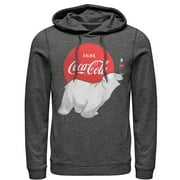 COCA-COLA Women's Coca Cola Polar Bear Pull Over Hoodie Charcoal Heather Medium