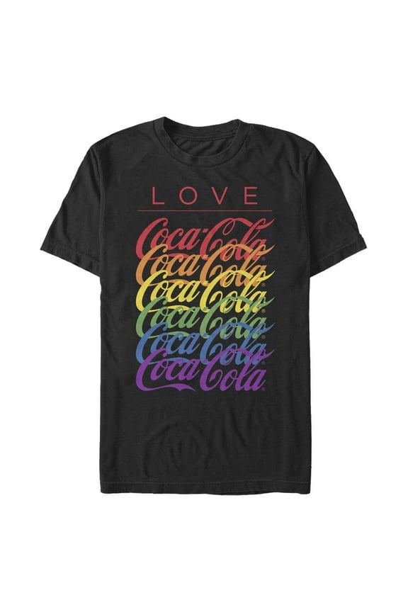 Men's Coca Cola Rainbow Love Graphic T-Shirt