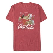 COCA-COLA Men's Coca Cola Santa Snow Cola Graphic T-Shirt