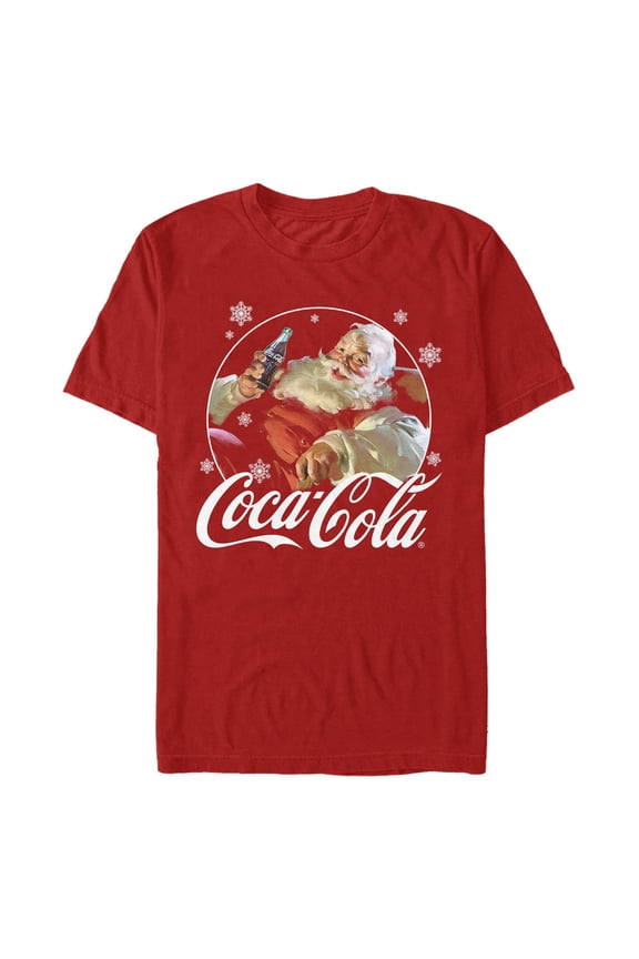 Men's Coca Cola Santa Snow Cola Graphic T-Shirt