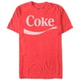 thumbnail image 1 of Men's Coca Cola Simple Logo  Graphic Tee Red Heather X Large, 1 of 4