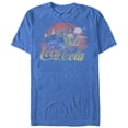 thumbnail image 1 of Men's Coca Cola Tropical Vibe Graphic Tee Royal Blue Heather Small, 1 of 4