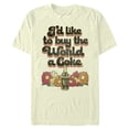 thumbnail image 1 of Men's Coca Cola Unity I'd Like to Buy the World a Coke Retro  Graphic Tee Beige 3X Large, 1 of 4