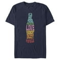 thumbnail image 1 of Men's Coca Cola Unity It's the Real Thing Bottle Logo  Graphic Tee Navy Blue 2X Large, 1 of 5