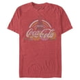 thumbnail image 1 of Men's Coca Cola Unity Rainbow Logo Graphic Tee Red Heather 2X Large, 1 of 5