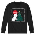 thumbnail image 1 of Coca-Cola - Happy Holidays Bears and Tree - Men's Long Sleeve Crew Fleece Sweatshirt, 1 of 4