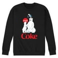 thumbnail image 1 of Coca-Cola - Polar Bears and Puffin - Men's Long Sleeve Crew Fleece Sweatshirt, 1 of 4