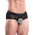 thumbnail image 1 of Men's Cocksox CX76ME Mesh Sports Brief (Black Shadow M), 1 of 4