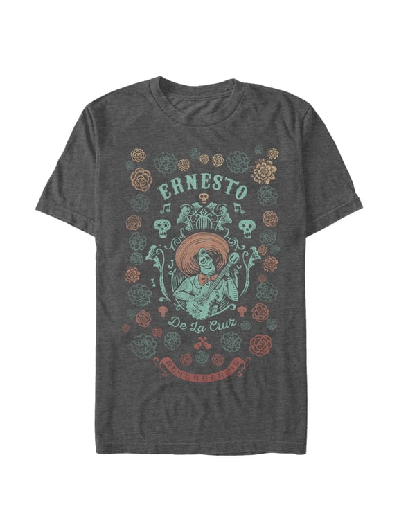 Men's Coco Ernesto de La Cruz Graphic Tee Charcoal Heather Large