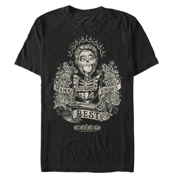 Men's Coco Mama Knows Best Graphic Tee Black 2X Large