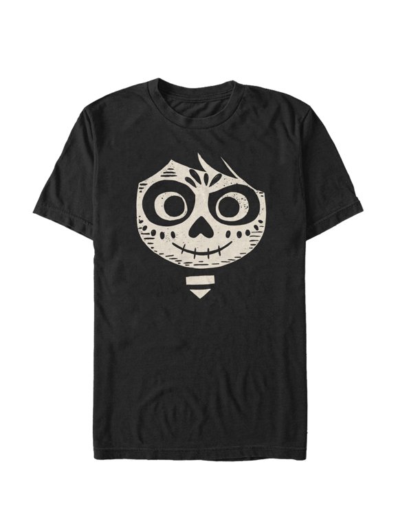 Men's Coco Miguel Skeleton Face Graphic Tee Black 2X Large