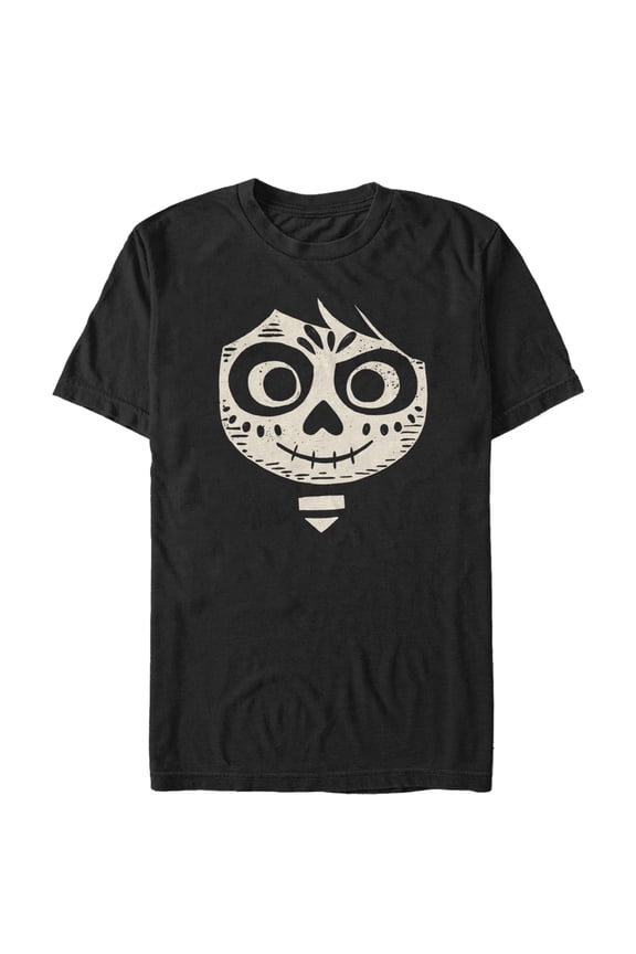 Men's Coco Miguel Skeleton Face Graphic Tee Black 3X Large