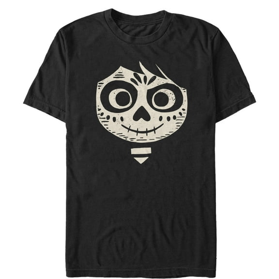 Men's Coco Miguel Skeleton Face  Graphic Tee Black 5X Large