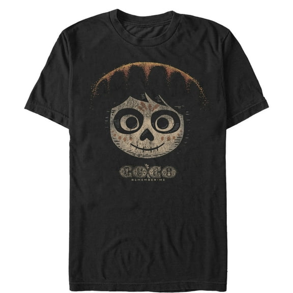 Men's Coco Miguel Skeleton Hat  Graphic Tee Black 5X Large