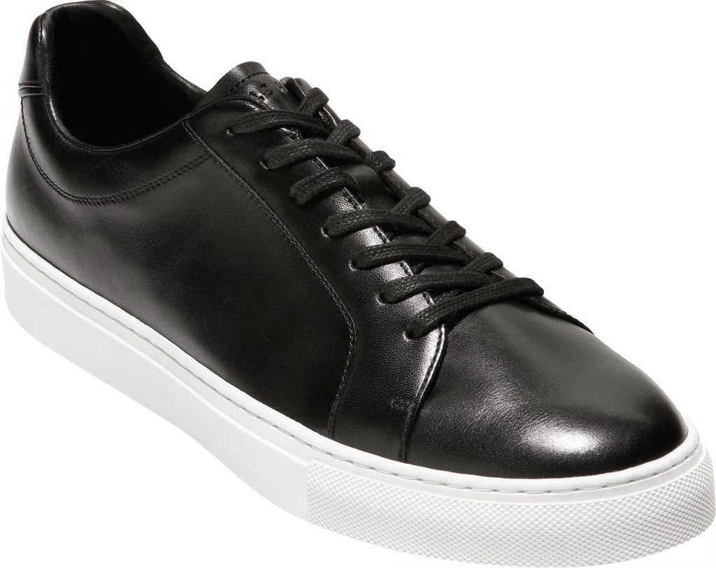 Men's Cole Haan Jensen Sneaker Black Leather 11.5 W - Walmart.com