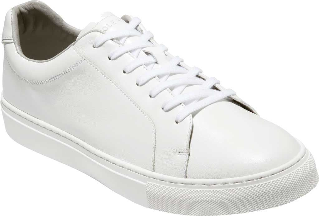 Men's Cole Haan Jensen Sneaker, White Leather, Size 8 M with